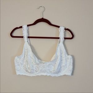 NWOT Aerie Happy Unlined Lace Demi Bra 40DD
